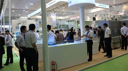 公司参加展会现场